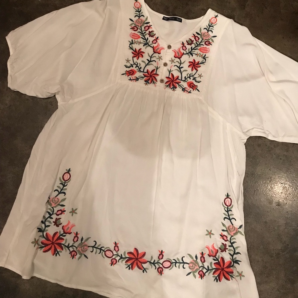 White with Embroidery dress or tunic